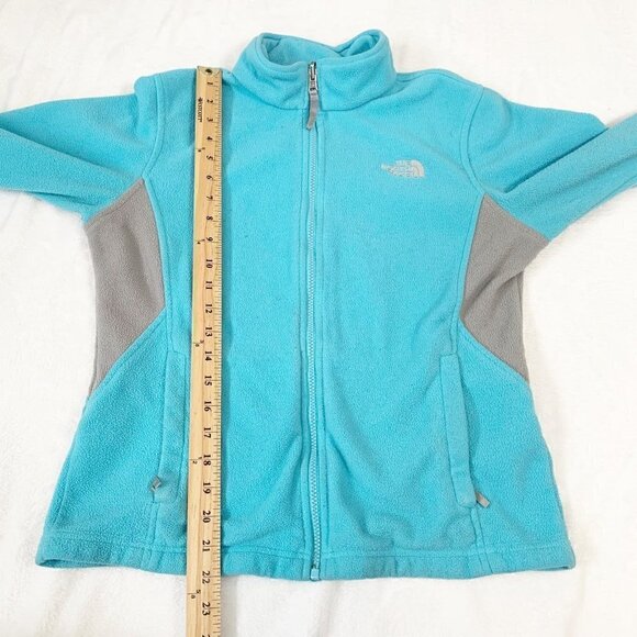 The North Face blue long sleeve fleece full zipper lightweight jacket - Picture 9 of 9